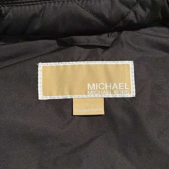 NWT Michael Kors Diamond Quilted Front Snap Barn Jacket - Picture 12 of 14